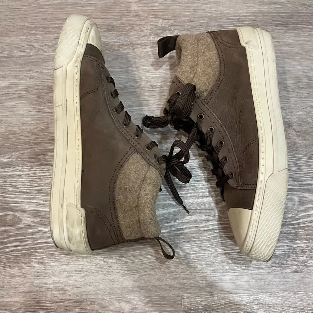 Pajar Tray Men's Winter Sneaker high top Wool Sued Sz 11 - Picture 3 of 9